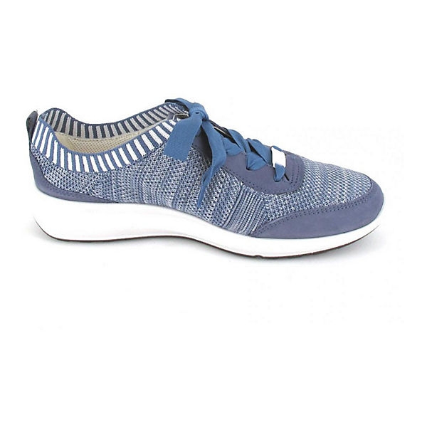Schuhe Komfort-Halbschuhe ara Schnürer Komfort-Halbschuhe blau