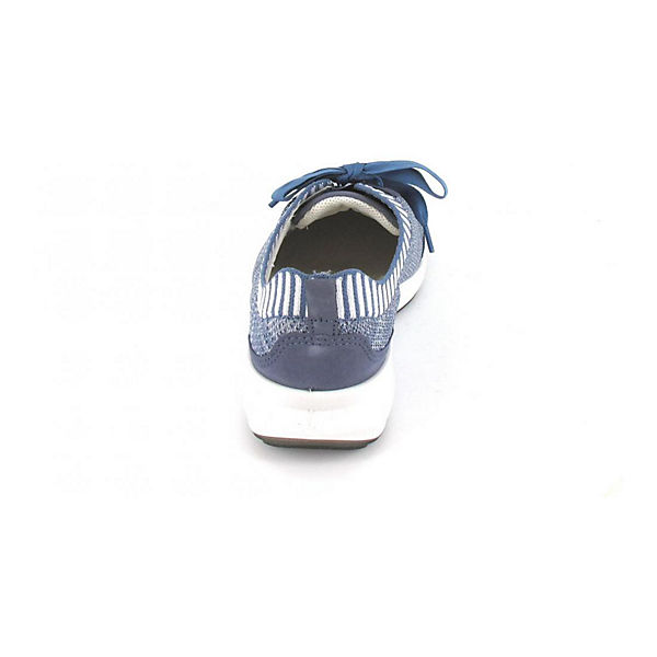 Schuhe Komfort-Halbschuhe ara Schnürer Komfort-Halbschuhe blau
