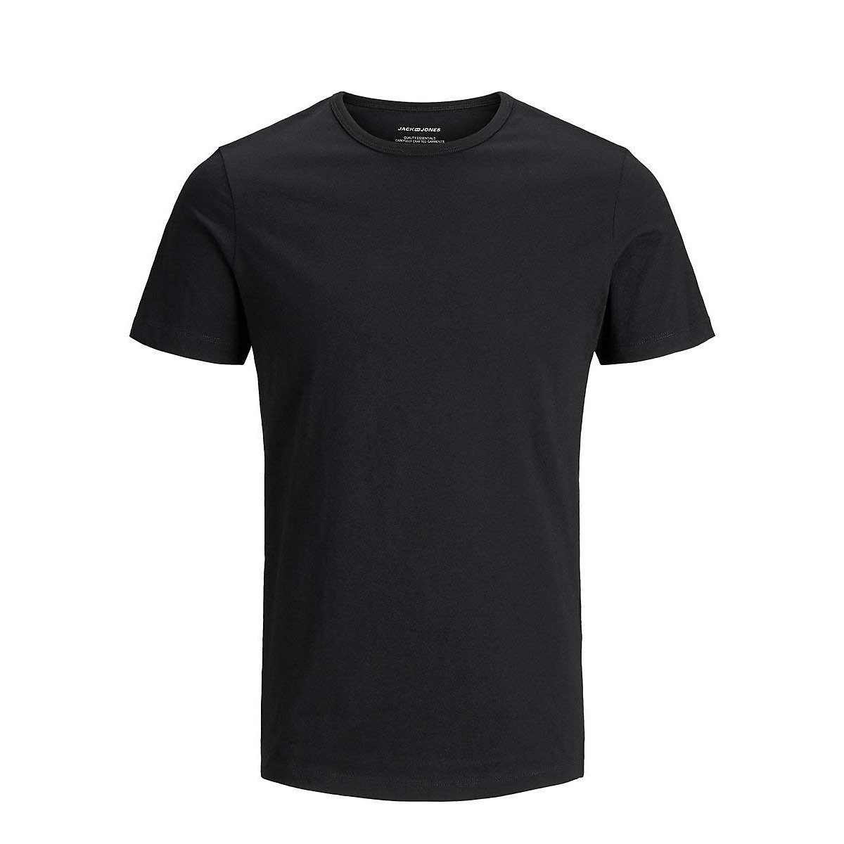 JACK & JONES Rundhals T-Shirt schwarz