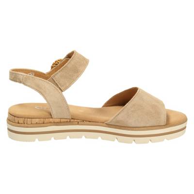 beige sandalen