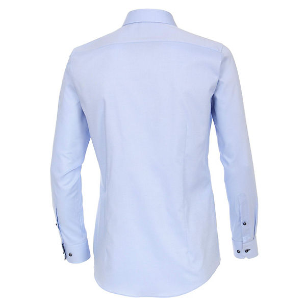 Bekleidung Langarmhemden VENTI Langarm Business Hemd blau