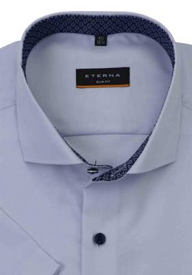 ETERNA Kurzarm Business Hemd blau
