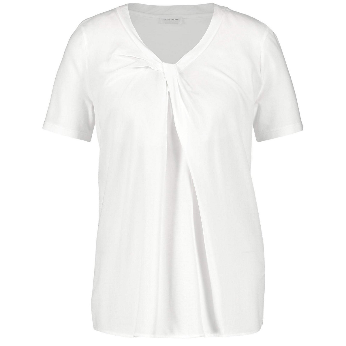Gerry Weber V-Kragen T-Shirt offwhite
