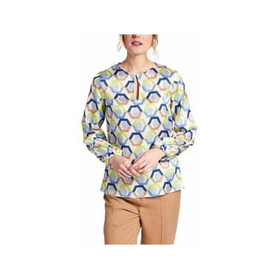 ETERNA Druckblusen blau