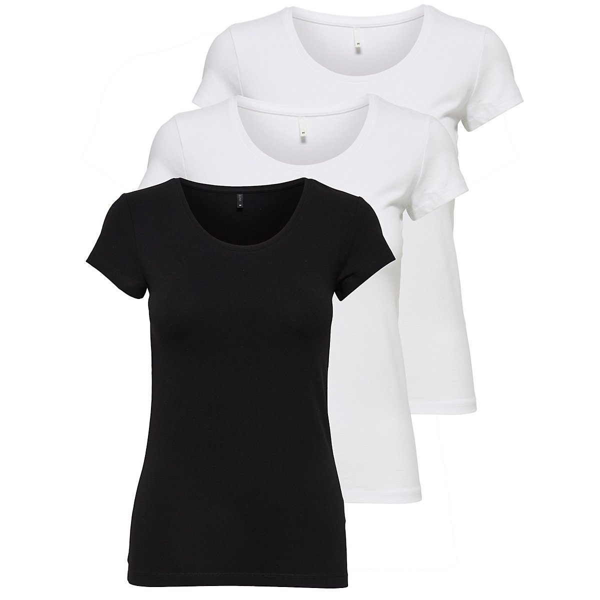 ONLY 3er Pack T-Shirt ONLLIVE LOVE NEW T-Shirts weiß Modell 1 ONLY 3er Pack T-Shirt ONLLIVE LOVE NEW T-Shirts weiß Modell 1