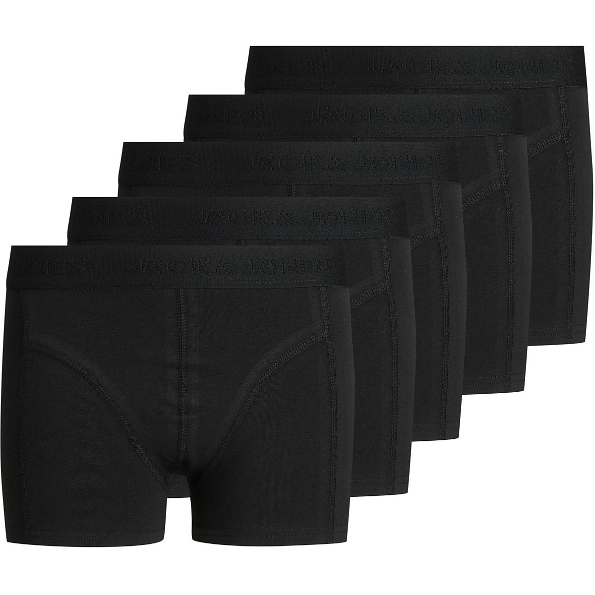 JACK & JONES Junior Kinder Boxershorts 5er Pack JACSIMPLE schwarz JACK & JONES Junior Kinder Boxershorts 5er Pack JACSIMPLE schwarz