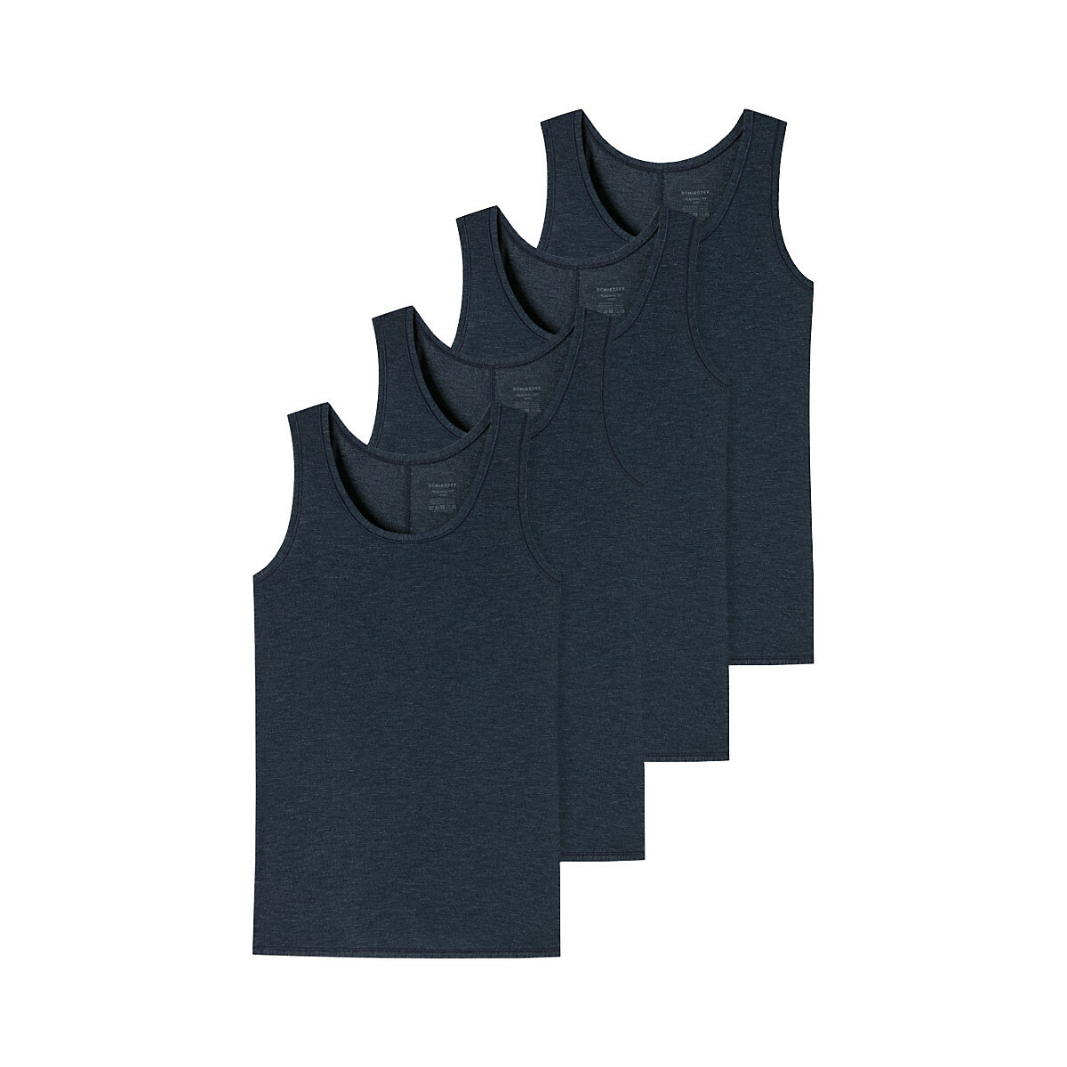 SCHIESSER Tank Tops / Unterhemden 4er Pack Teens Girls Personal Fit Unterhemden für Mädchen dunkelblau