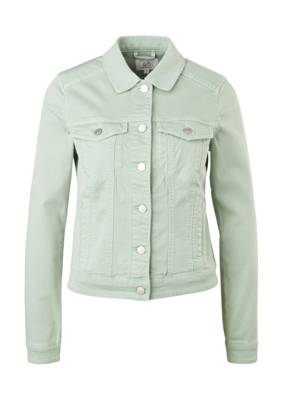 Q/S designed by, Jeansjacke aus Baumwollstretch Jeansjacken, grün