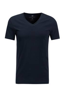 WE Fashion Heren organic cotton T-shirt T-Shirts blau