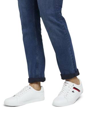 TOM TAILOR, Schuhe Tom Tailor Sneaker mit seitlichen Akzenten Sneakers Low,  weiß | mirapodo
