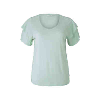 T-Shirt Plus - T-Shirt mit Rüschenärmel T-Shirts