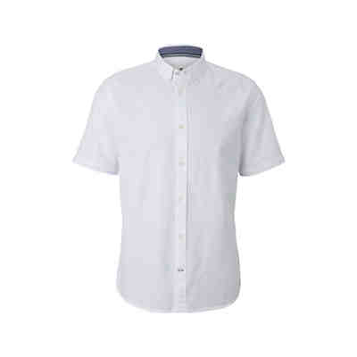 Blusen & Shirts strukturiertes Kurzarmhemd Langarmhemden