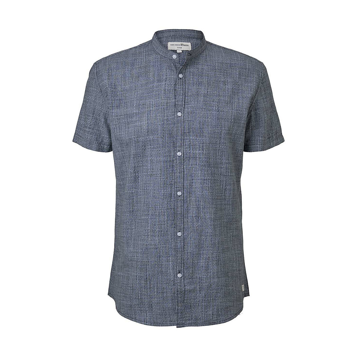 TOM TAILOR Denim Blusen & Shirts strukturiertes Hemd Langarmhemden denim TOM TAILOR Denim Blusen & Shirts strukturiertes Hemd Langarmhemden denim