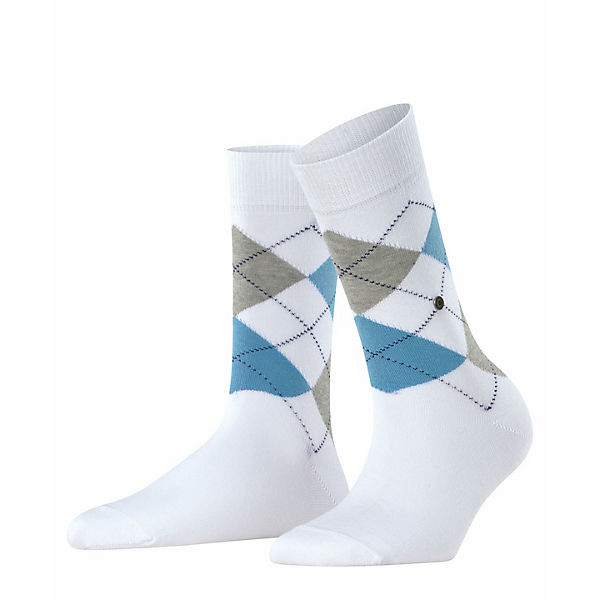 Damen Socken QUEEN - Kurzstrumpf, Rautenmuster, Clip, One Size, 36-41 Socken
