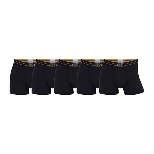 Bekleidung Boxershorts CR7 CR7 Herren Boxer Shorts 5er Pack - Trunks Organic Cotton Stretch Boxershorts mehrfarbig