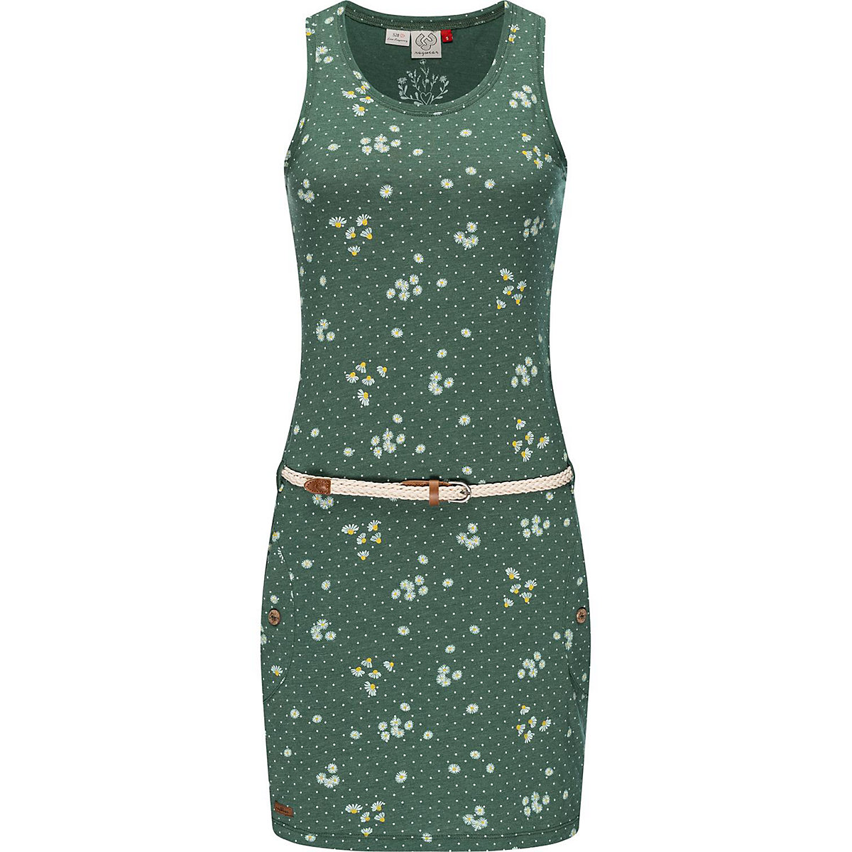 Ragwear Jerseykleid Kesy Sommerkleider grün