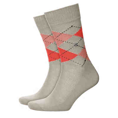 Herren Socken PRESTON - Rautenmuster, soft, Clip, One Size, 40-46 Socken