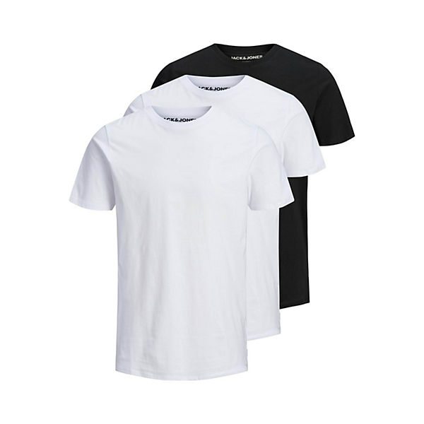 Organic Basic 12191759 3er-Pack Kurzarmshirt mit Rundhals T-Shirts