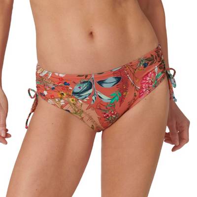 Bikini Midi Slip Botanical Leaf Bikini-Hosen