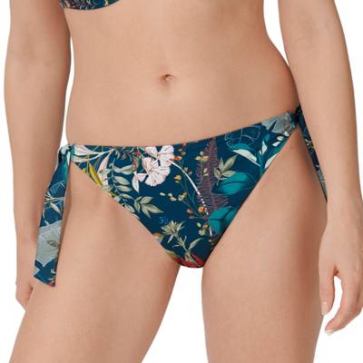 Bikini Tai Slip Botanical Leaf Bikini-Hosen