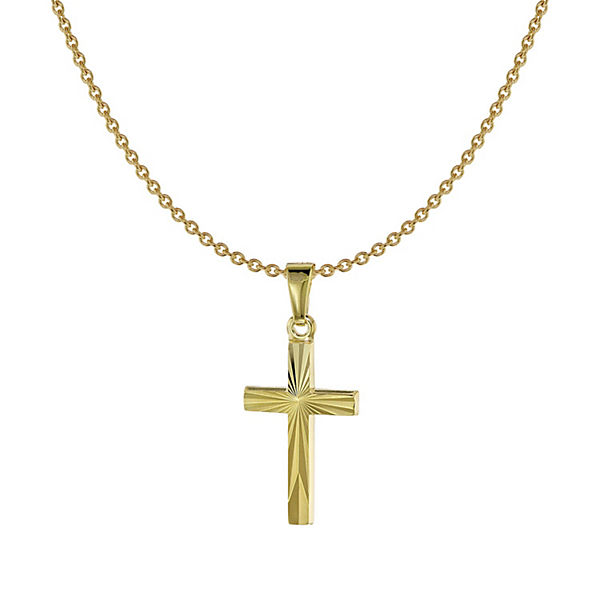 Halskette mit Kreuz aus Gold 333 / 8 Karat Halsketten