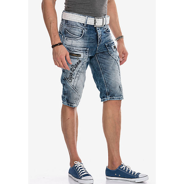 Bekleidung Shorts CIPO & BAXX® Cipo & Baxx Jeans-Shorts dunkelblau