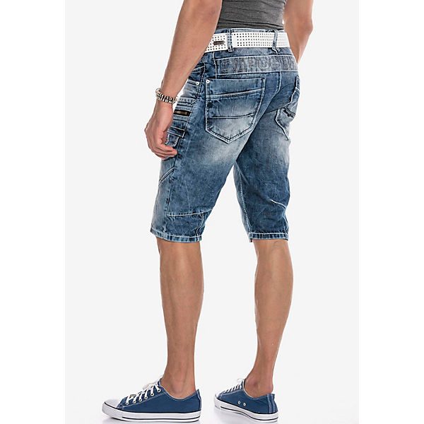Bekleidung Shorts CIPO & BAXX® Cipo & Baxx Jeans-Shorts dunkelblau Bekleidung Shorts CIPO & BAXX® Cipo & Baxx Jeans-Shorts dunkelblau