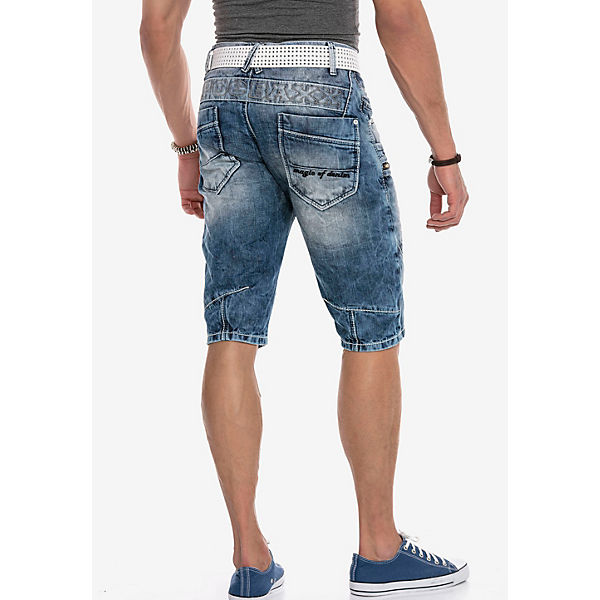 Bekleidung Shorts CIPO & BAXX® Cipo & Baxx Jeans-Shorts dunkelblau