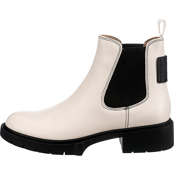 Schuhe Chelsea Boots COACH Lyden Leather Bootie Chelsea Boots creme