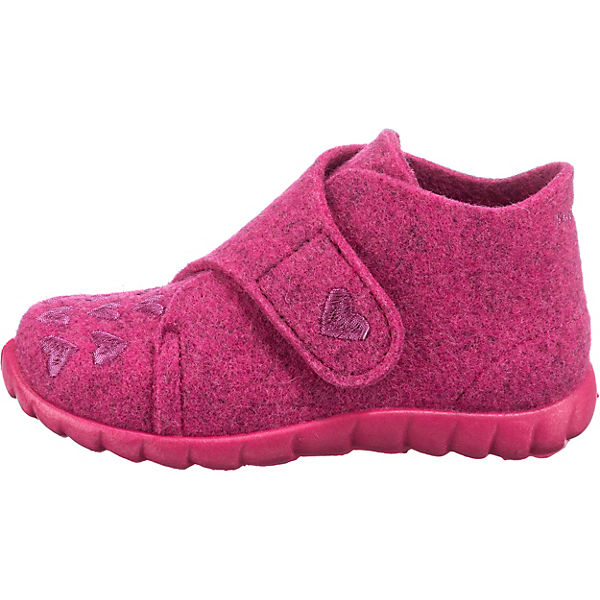 Schuhe Geschlossene Hausschuhe superfit Baby Hausschuhe HAPPY WMS Weite M4 für Mädchen pink