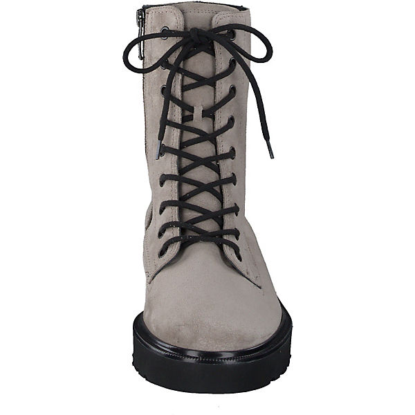 Schuhe Schnürstiefeletten Paul Green Soft Suede Stone Schnürstiefeletten hellgrau Schuhe Schnürstiefeletten Paul Green Soft Suede Stone Schnürstiefeletten hellgrau