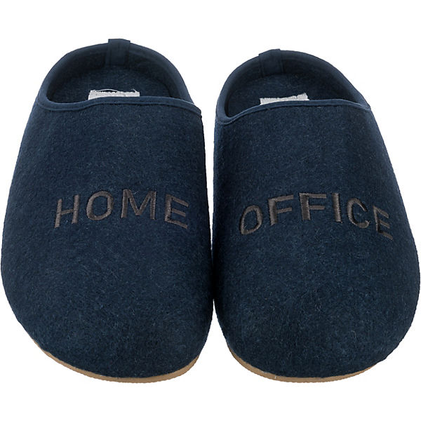 Schuhe Pantoffeln Freyling Comfort Home Office Slipper Pantoffeln dunkelblau