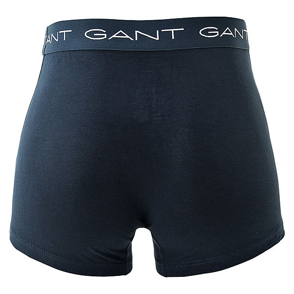 Bekleidung Boxershorts GANT Herren Boxer Shorts 3er Pack - Trunks Cotton Stretch Boxershorts blau
