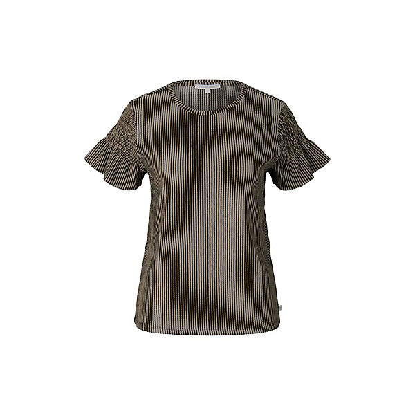 T-Shirt Gestreiftes T-Shirt mit Rüschenärmel T-Shirts