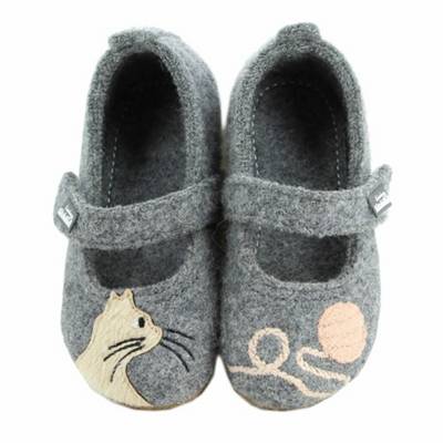 Living Kitzbühel Ballerina Katze Mit Wollknäuel Ballerinas grau