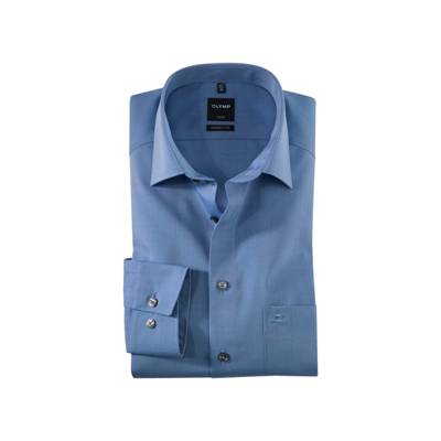 OLYMP Langarm Business Hemd blau