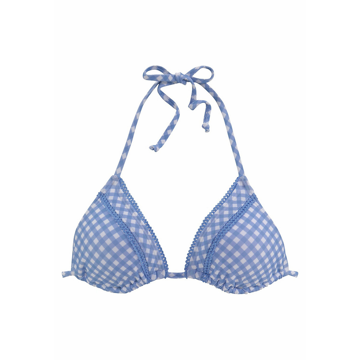 BUFFALO Triangel-Bikini-Top hellblau/weiß