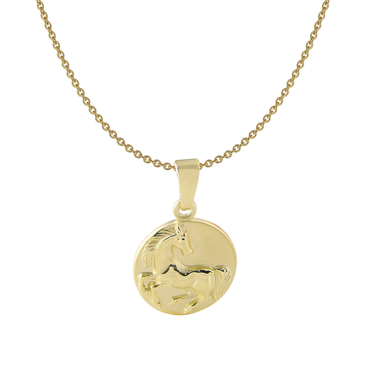 ACALEE Kinder-Halskette mit Pferd-Anhänger 333 / 8K Gold Halsketten gold