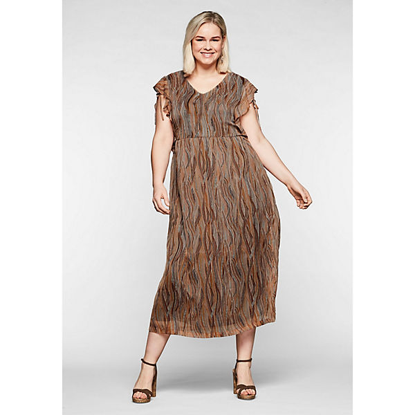 Bekleidung Freizeitkleider sheego Maxikleid Kleider karamel Bekleidung Freizeitkleider sheego Maxikleid Kleider karamel
