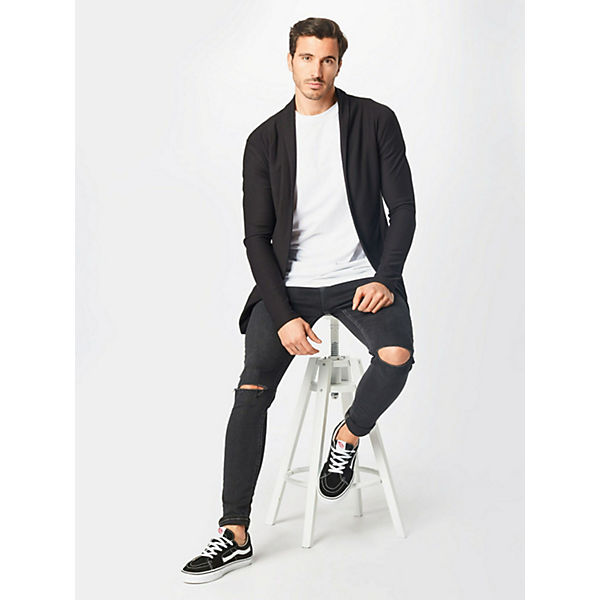 Bekleidung Strickjacken KEY LARGO strickjacke rocco Strickjacken schwarz Bekleidung Strickjacken KEY LARGO strickjacke rocco Strickjacken schwarz