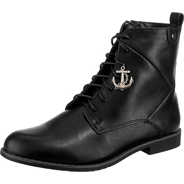 Lace-Up Insel Boots mit Ankerdetail