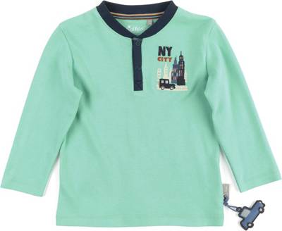 sigikid Langarmshirt DOG für Jungen türkis