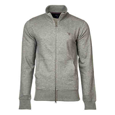 Herren Sweat-Jacke - Full Zip Cardigan, Reißverschluss, Stehkragen, Logo Sweatshirts