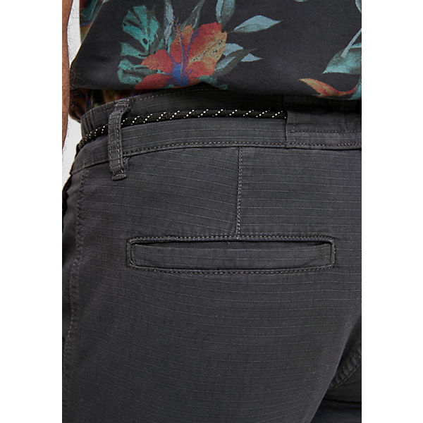 Bekleidung Shorts QS by s.Oliver Regular Fit: Bermuda mit Kordel Shorts grau