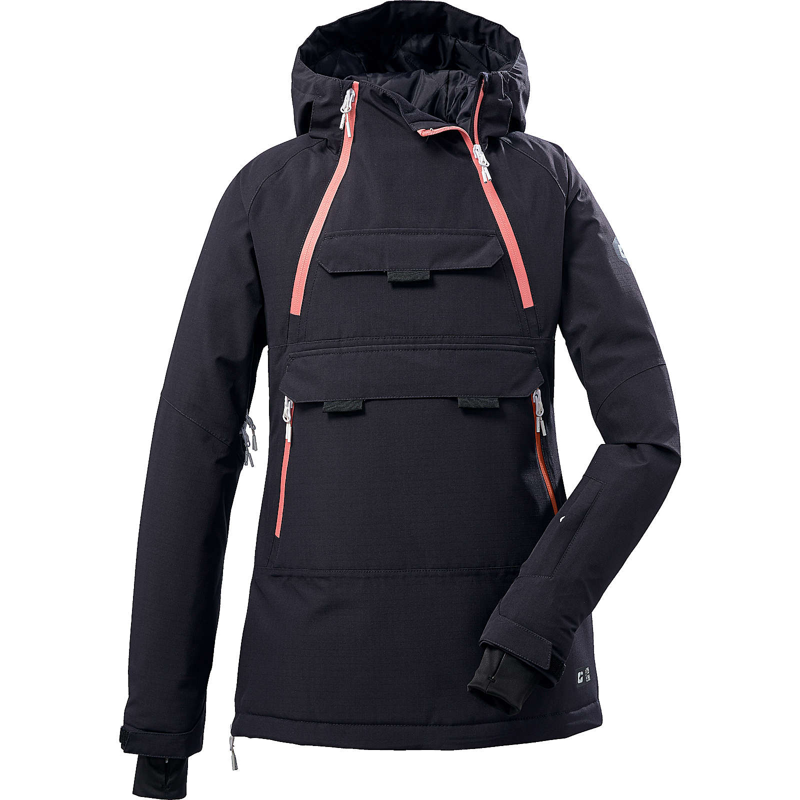 killtec Skijacke KSW 46 GRLS SKI WNDBRKR mit Kapuze für Mädchen (recycelt) dunkelblau Mädchen