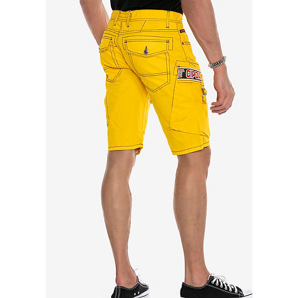 Bekleidung Shorts CIPO & BAXX® Cipo & Baxx Shorts Shorts gelb