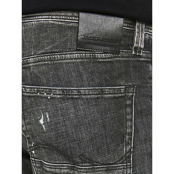 Bekleidung Slim Jeans JACK & JONES jeans rick fox Jeanshosen black denim