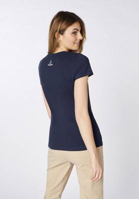 Navigator T-Shirt mit Rundhals Ausschnitt T-Shirts blau SE8925