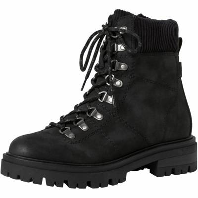 Tamaris Schnürstiefeletten schwarz
