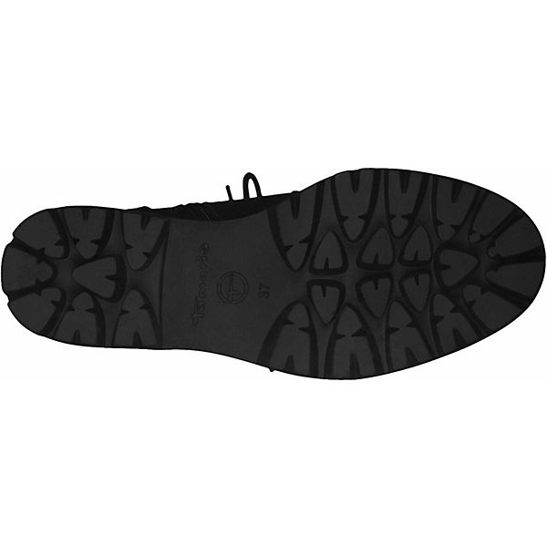Schuhe Schnürstiefeletten Tamaris Schnürstiefeletten schwarz